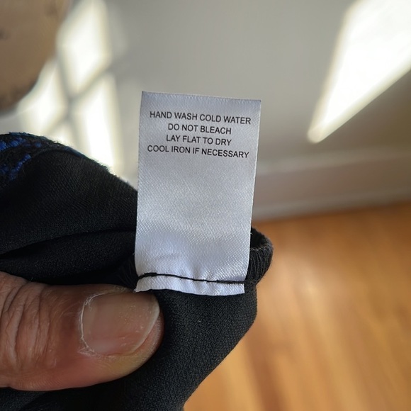 Emerald Sundae blue black print dress size S - Picture 12 of 12